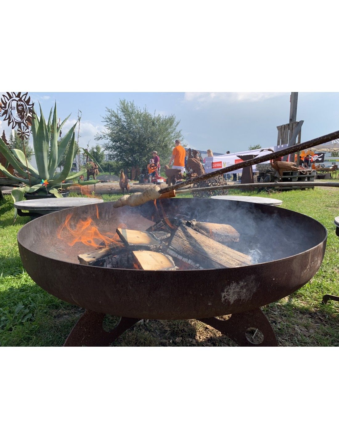 Edelrost FEUERSCHALE ZUR FEUERSTELLE INDUSTRIE Ø 100 cm