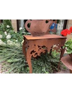Edelrost Tisch Stuhl und Bank Edelrost Tisch Stuhl und Bank