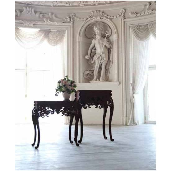 Tische, Stühle und Möbel Tisch - Barock - hoch, H 97 cm, B 71 cm, T 40 cm Tisch "Barock"
Höhe 97 cm,
Breite 71 cm,
Tiefe 40 c