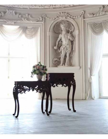 Tische, Stühle und Möbel Tisch - Barock - hoch, H 97 cm, B 71 cm, T 40 cm Tisch "Barock"
Höhe 97 cm,
Breite 71 cm,
Tiefe 40 c