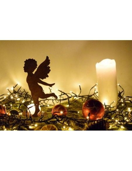 Engelfiguren kaufen und Engel Bastel-Ideen Engels Putte stehend - vorne an Platte - Höhe 19 cm - klein - Weihnachtsdeko 
Edelro