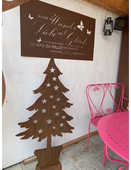 Weihnachtsbaum Metall und Edelrost Deko Tanne im Topf mit Sternen - Metall Weihnachtsbaum 100 cm hoch 
Schöner Deko Metallbaum  Weihnachtsbaum Metall und Edelrost Deko Tanne im Topf mit Sternen - Metall Weihnachtsbaum 100 cm hoch 
Schöner Deko Metallbaum