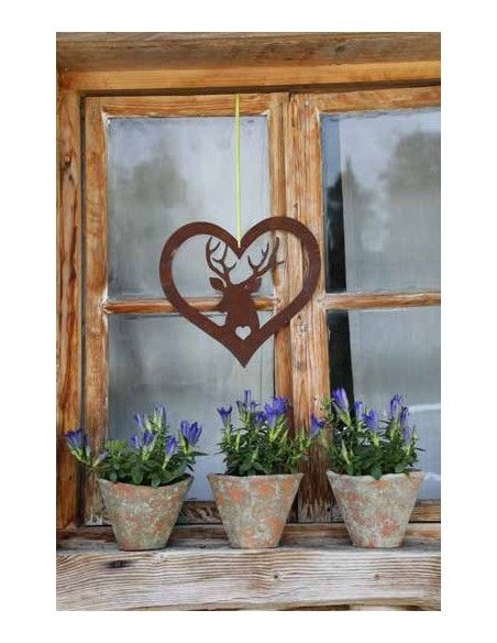 Hirsch im Herz zum Hängen, Breite 35 cm, Höhe 35 cm Hirsch im Herz zum Hängen
Breite 35 cm
Höhe 35 cm