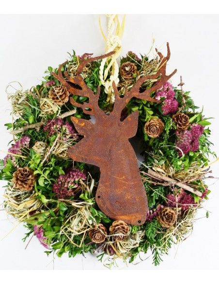 rostige Deko Hirsche und Rehe Edelrost Hirschkopf zum Einarbeiten Kränze und Gestecke - 29 cm hoch 
Hirschtrophäe zum Einarbeit rostige Deko Hirsche und Rehe Edelrost Hirschkopf zum Einarbeiten Kränze und Gestecke - 29 cm hoch 
Hirschtrophäe zum Einarbeit