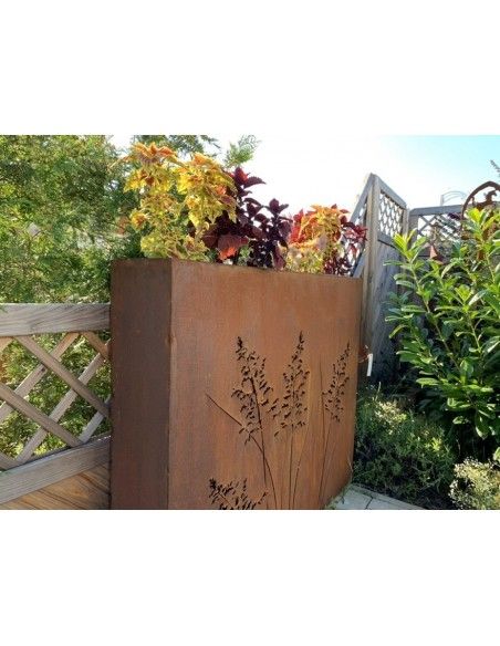 Sichtschutzwände und Paravents Gras Raumteiler 120 cm breit mit Ausschnitten auf beiden Seiten H 100 cm T 20 cm 
toller Raumtei