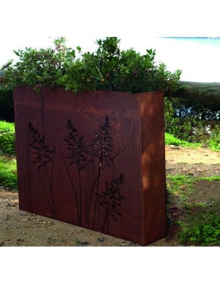 Sichtschutzwände und Paravents Gras Raumteiler 120 cm breit mit Ausschnitten auf beiden Seiten H 100 cm T 20 cm 
toller Raumtei