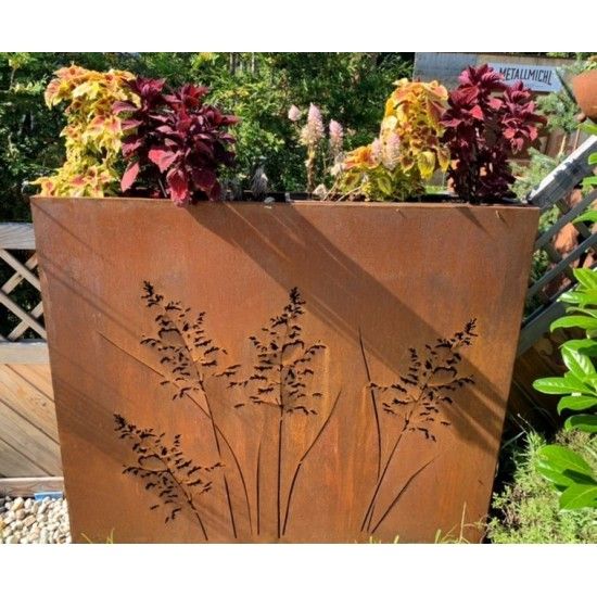 Gras Raumteiler 120 Cm Breit Mit Ausschnitten Auf Beiden Seiten H 100 Cm T 20 Cm