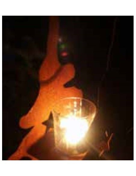 Weihnachtsbaum Metall und Edelrost Doppelter Christbaum mit Zwischenböden für Teelichter - Höhe 160cm 
Höhe 160 cm
Doppelte Ch