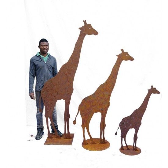 Afrika Gartenfigur Giraffe 100 cm hoch 