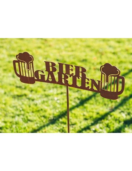 Metall Gartenstecker - Biergarten - Breite 50 cm