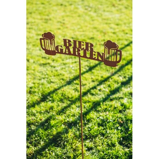 Metall Gartenstecker - Biergarten - Breite 50 cm