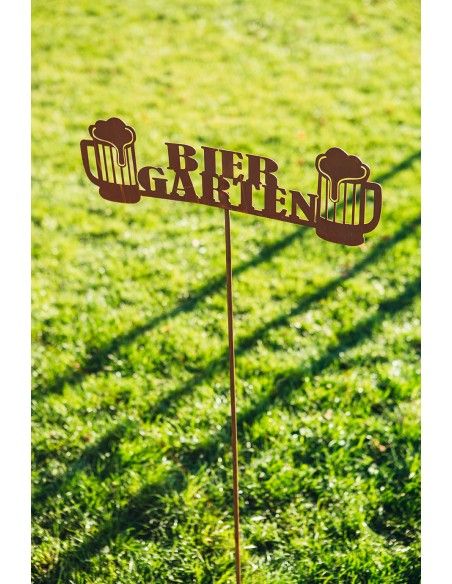 Metall Gartenstecker - Biergarten - Breite 50 cm