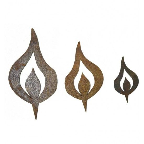 rostige Flammen Kerzenflamme Mini mit Spieß Höhe 8 cm Rostflamme Mini Rostflamme für kleine Holzstämme bis Ø 4-6 cm
Ideal zum K