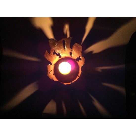 Windlicht Treibholz -groß 60 cm - Edelrost Windlicht 