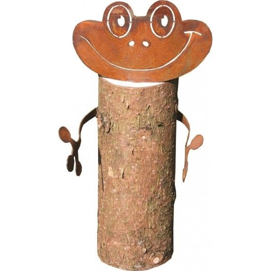 Gartenteich Metallsatz Frosch für Holzstamm - Deko Frosch selber basteln Metallsatz bestehend aus
Kopf 13,5cm x 11,5cm
Arme 32