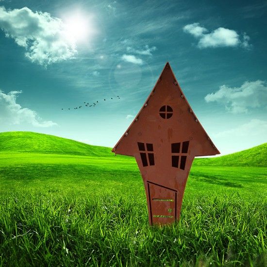 Gartendeko Hexenhaus - Höhe 40 cm - als Halloween Deko Rosthaus