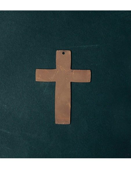 Kleines Kreuz aus Edelrost - Grabdekoration - Höhe 12 cm