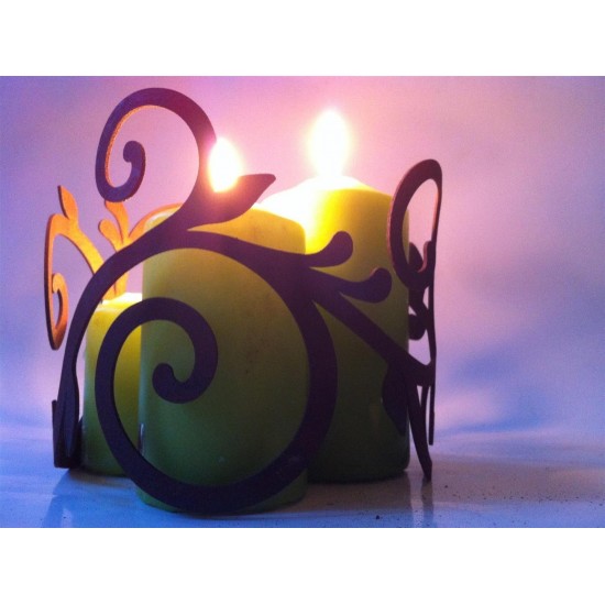 Weihnachtsdeko Aussen Edelrost Ornamentring für Vasen / Windlicht Ø 15 cm Höhe 13 cm Barock Deko Diese Ornamentringe machen sich