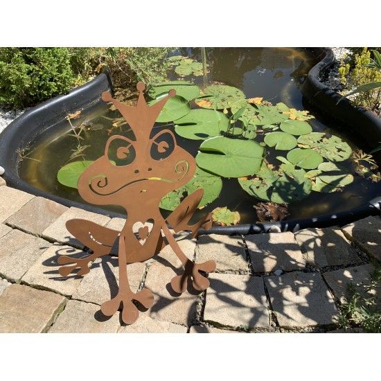 Insekten und Kriechtiere Deko Froschkönig - modern - Höhe 35 cm - Tierdeko im Garten 
Auf der Suche nach dem Prinzen f&uuml;rs 