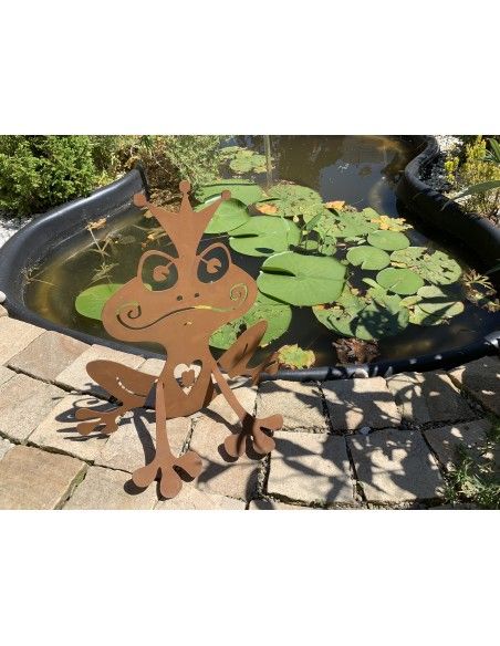 Insekten und Kriechtiere Deko Froschkönig - modern - Höhe 35 cm - Tierdeko im Garten 
Auf der Suche nach dem Prinzen f&uuml;rs 