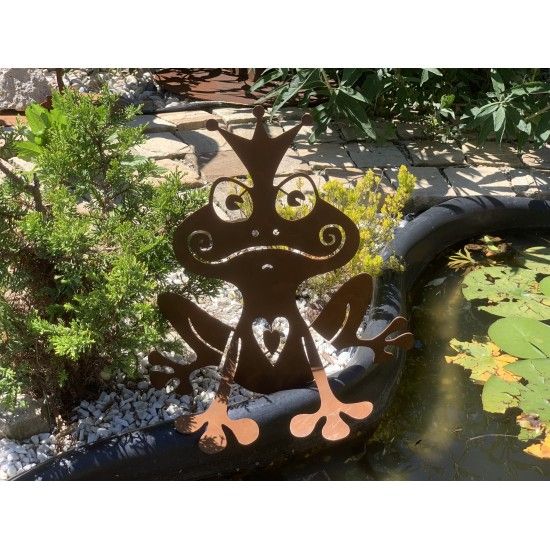 Insekten und Kriechtiere Deko Froschkönig - modern - Höhe 35 cm - Tierdeko im Garten 
Auf der Suche nach dem Prinzen f&uuml;rs 