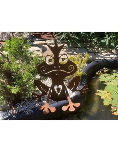 Insekten und Kriechtiere Deko Froschkönig - modern - Höhe 35 cm - Tierdeko im Garten 
Auf der Suche nach dem Prinzen f&uuml;rs 