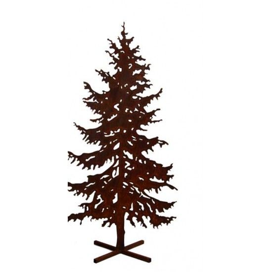 XXL Bäume ab 120 cm Metall Tannenbaum 200 cm hoch mit Rohr rückseitig 
Diese großen Tannenbäume aum Metall sind aus 3 mm Stahl
