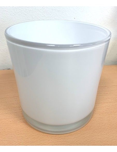 Sonstiges weiße Zylinder Glasvase - Kalle - Ø 14 cm Höhe 14 cm, Ø 14 cm
weißes Glas mit farblosem Boden
 Sonstiges weiße Zylinder Glasvase - Kalle - Ø 14 cm Höhe 14 cm, Ø 14 cm
weißes Glas mit farblosem Boden