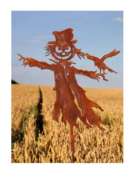 Herbstdeko Gartenstecker Vogelscheuche 60 cm + Stab 120 cm Höhe vogelscheuche 60 cm