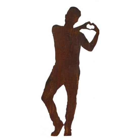 Start Hochzeitsfigur - Tom mit Herz 28 cm hoch als Stecker 