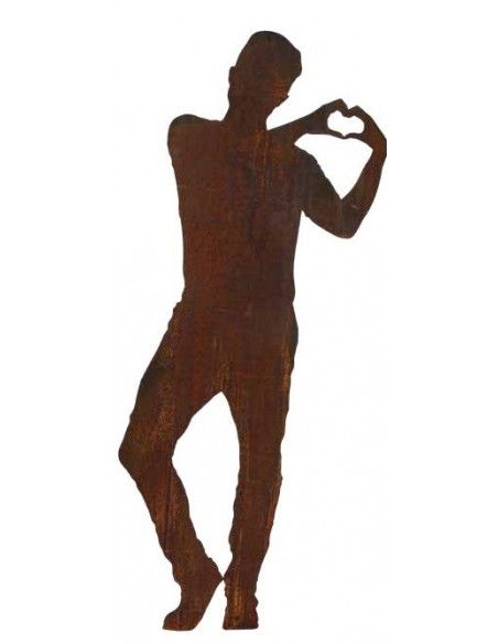 Start Hochzeitsfigur - Tom mit Herz 28 cm hoch als Stecker 