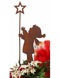 Dekofigur Junge Benjamin mit Sternenstab Höhe 30 cm - Weihnachtsdeko für innen 2