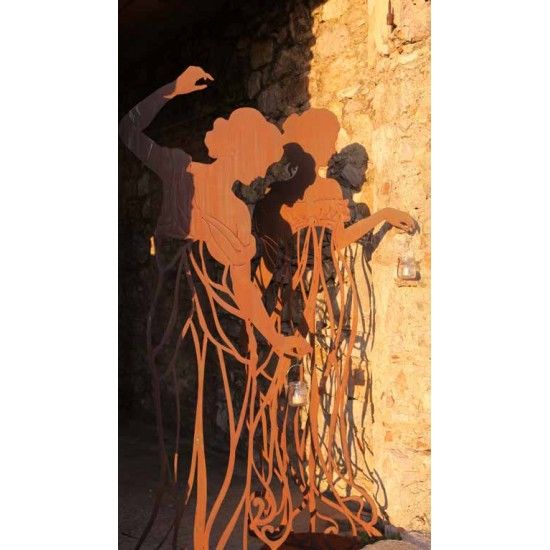 lebensgroße Figuren Rankhilfe - Signorina graziös - mit Steckverbindung - Höhe 140 cm Rankhilfe "Signorina graziös" - mit Steckv