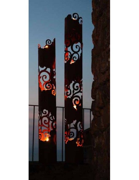 runde Rostsäulen Windlichtsäule - Venezia - mittel Höhe 165cm - runde Rostsäule Leuchtsäule Venezia mit 4 Böden aus Edelrost
 runde Rostsäulen Windlichtsäule - Venezia - mittel Höhe 165cm - runde Rostsäule Leuchtsäule Venezia mit 4 Böden aus Edelrost