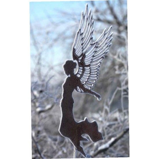 Engelfiguren kaufen und Engel Bastel-Ideen Engel fliegend - Aurelie - - Höhe 55 cm zum Aufängen Edelrost Engel fliegend "Aurelie