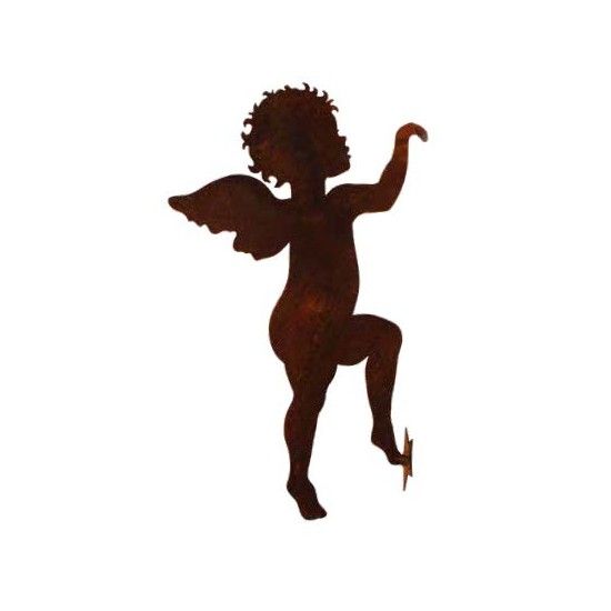 Putten Engel und Engelskinder (Putto) Rost Engel kletternd, zum Einhängen, Höhe 25 cm Kletterndes Engelchen zum Einhängen
Höhe 