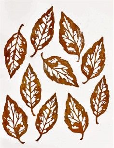 Herbstblätter 10er Set Herbstblätter zum Aufhängen und Basteln -  Höhe 18 cm Dieses filigrane Blattskelett ist eine tolle Deko I