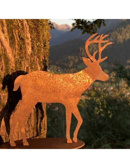 Hirsche, Wildtiere und Waldbewohner Deko Hirsch groß auf Platte -  Höhe 30 cm - küssender Hirsch Höhe 30 cm
Breite 26 cm
 Hirsche, Wildtiere und Waldbewohner Deko Hirsch groß auf Platte -  Höhe 30 cm - küssender Hirsch Höhe 30 cm
Breite 26 cm