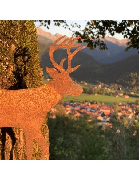 Hirsche, Wildtiere und Waldbewohner Deko Hirsch groß auf Platte -  Höhe 30 cm - küssender Hirsch Höhe 30 cm
Breite 26 cm
 Hirsche, Wildtiere und Waldbewohner Deko Hirsch groß auf Platte -  Höhe 30 cm - küssender Hirsch Höhe 30 cm
Breite 26 cm