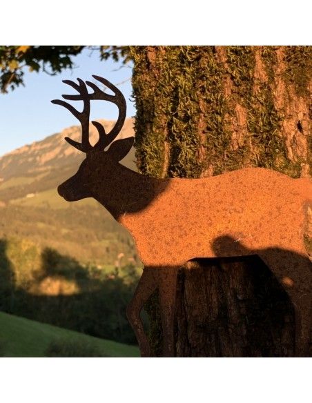 Hirsche, Wildtiere und Waldbewohner Deko Hirsch groß auf Platte -  Höhe 30 cm - küssender Hirsch Höhe 30 cm
Breite 26 cm
 Hirsche, Wildtiere und Waldbewohner Deko Hirsch groß auf Platte -  Höhe 30 cm - küssender Hirsch Höhe 30 cm
Breite 26 cm