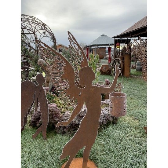 Engelfiguren kaufen und Engel Bastel-Ideen Engelfigur Valerie mit doppelten Flügel - Höhe 140 cm Höhe 140 cm
auf Platte
