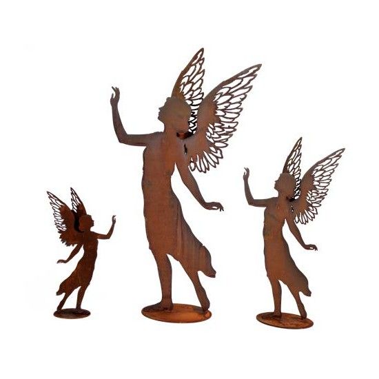 Engelfiguren kaufen und Engel Bastel-Ideen Dekofigur Engel Valerie mit doppelten Flügel - Höhe 55 cm 
Höhe 55 cm
auf Platte