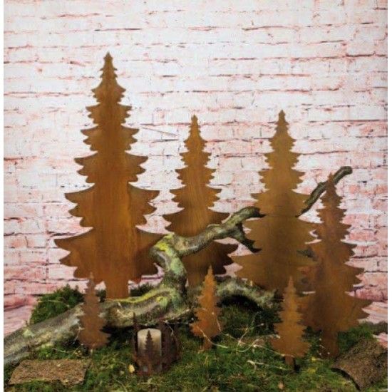 Weihnachtsbaum Metall und Edelrost schlichte Tanne auf Platte 25 x 60 cm Höhe 60 cm
Breite 25 cm
ohne Muster
