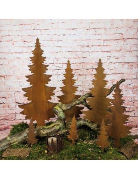 Weihnachtsbaum Metall und Edelrost schlichte Tanne auf Platte 25 x 60 cm Höhe 60 cm
Breite 25 cm
ohne Muster
