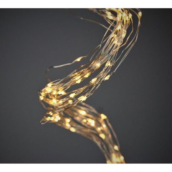 Lichterketten LED LED Lichterkette warmweiß Outdoor mit 180 Lichter ca. 2 m Länge Schönes warmweißes Licht mit 180 kleinen LED L