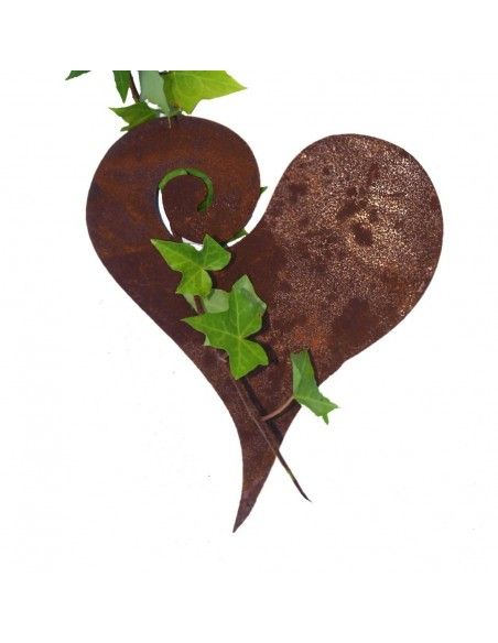 Herzige Dinge - Edelrost Dekoherzen Deko Herz Curl zum Aufhängen Höhe 15cm - Mittel Höhe 15 cm
Breite 12 cm
zum Aufhängen
