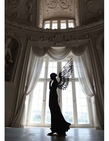 Rost Engelfiguren groß ab 100 cm für den Garten  Betender Engel Santine - Höhe 140 cm 
Höhe 140 cm
Flügel doppelt
Achtung Spe