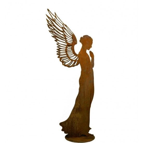 Rost Engelfiguren groß ab 100 cm für den Garten  Betender Engel Santine - Höhe 140 cm 
Höhe 140 cm
Flügel doppelt
Achtung Spe