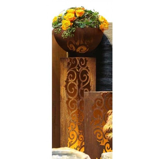 Rechteckige Säulen Rost Säule Venezia 1 m hoch 33,5 x 33,5 cm 
sehr edle und stilvolle Rost Säule, rechteckig
1 m hoch, 33,5 x