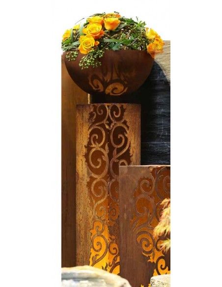 Rechteckige Säulen Rost Säule Venezia 1 m hoch 33,5 x 33,5 cm 
sehr edle und stilvolle Rost Säule, rechteckig
1 m hoch, 33,5 x